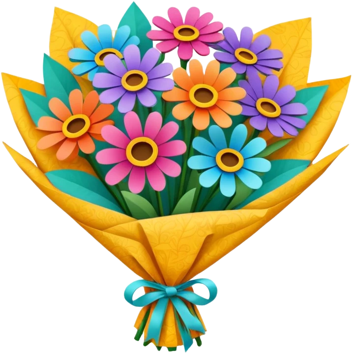 Bouquet Flower Wrap emoji