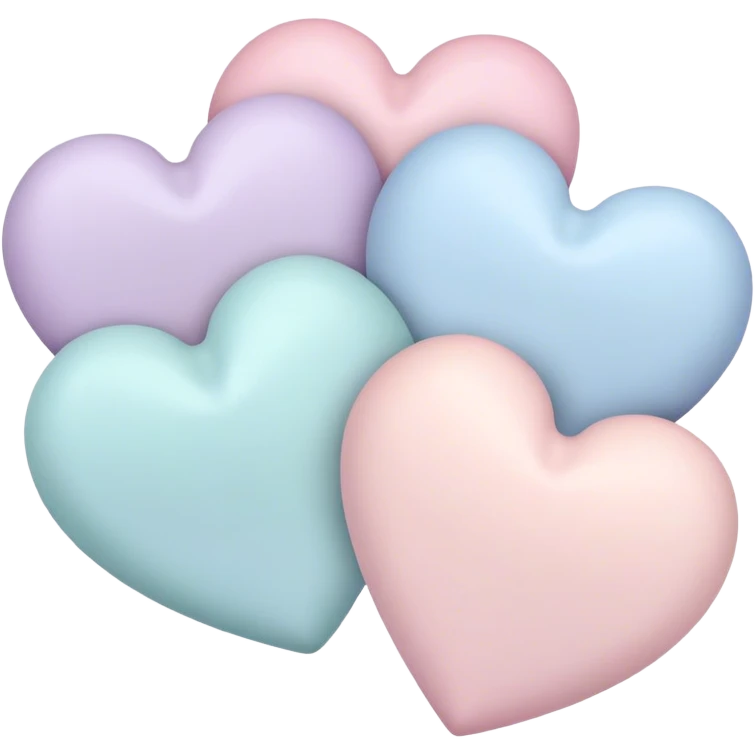 Pastel hearts emoji