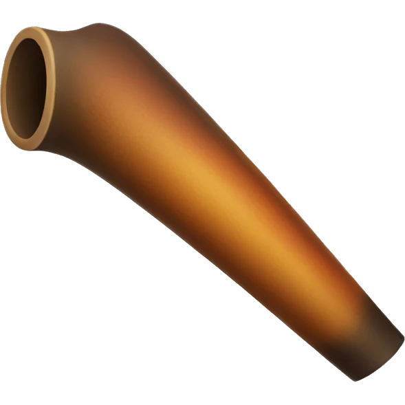 didgeridoo bent cone emoji