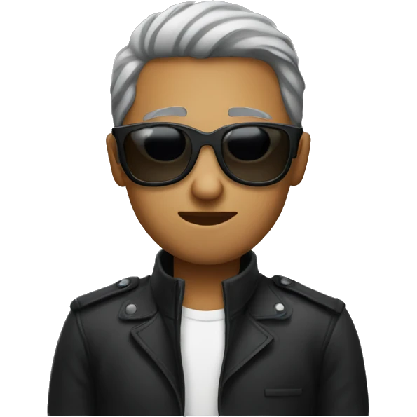 untrustworthy person wearing dark shades emoji