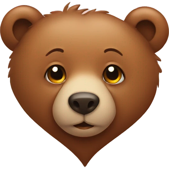 heart with bear emoji