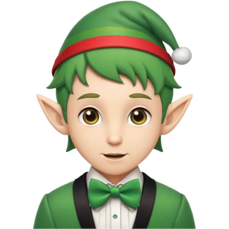 elf with bow tie emoji