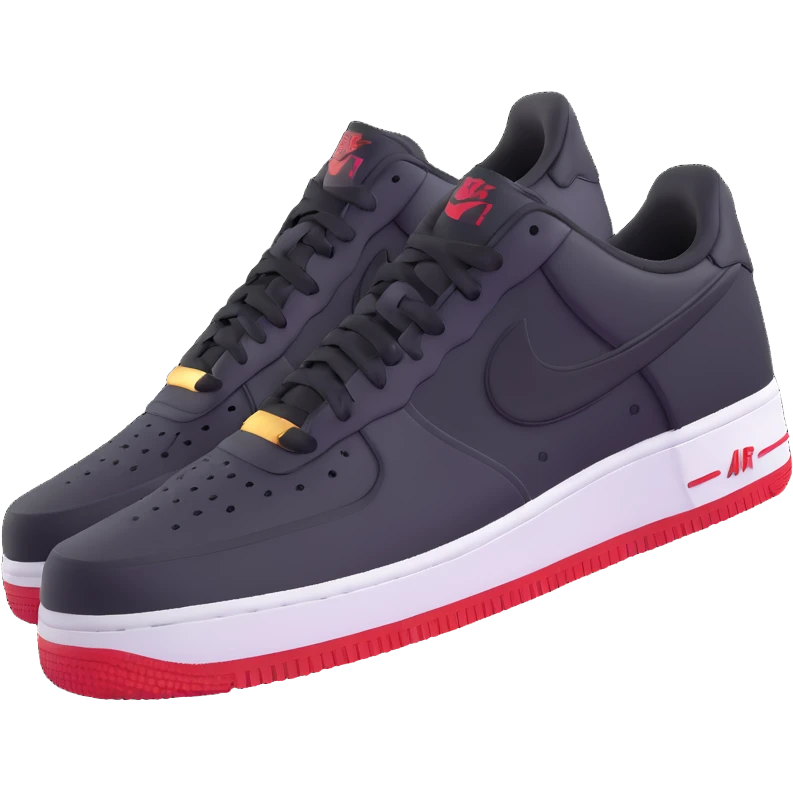 all black Nike Air Force 1 shoes emoji