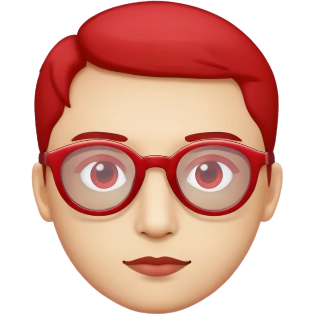 red tinted glasses  emoji