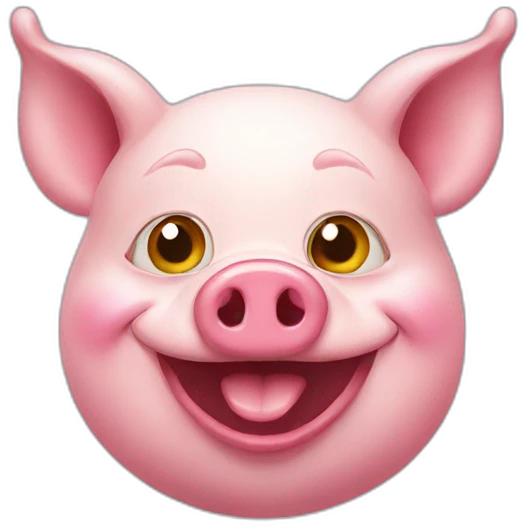clown pig Russian emoji
