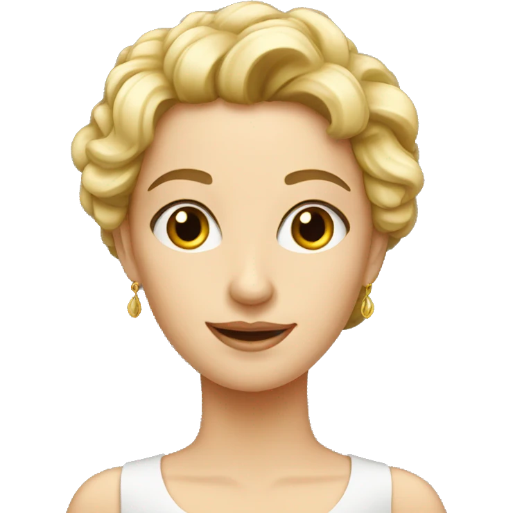 Beautiful european lady emoji