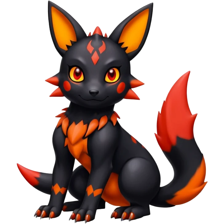 Guilmon-Umbreon-hybrid emoji