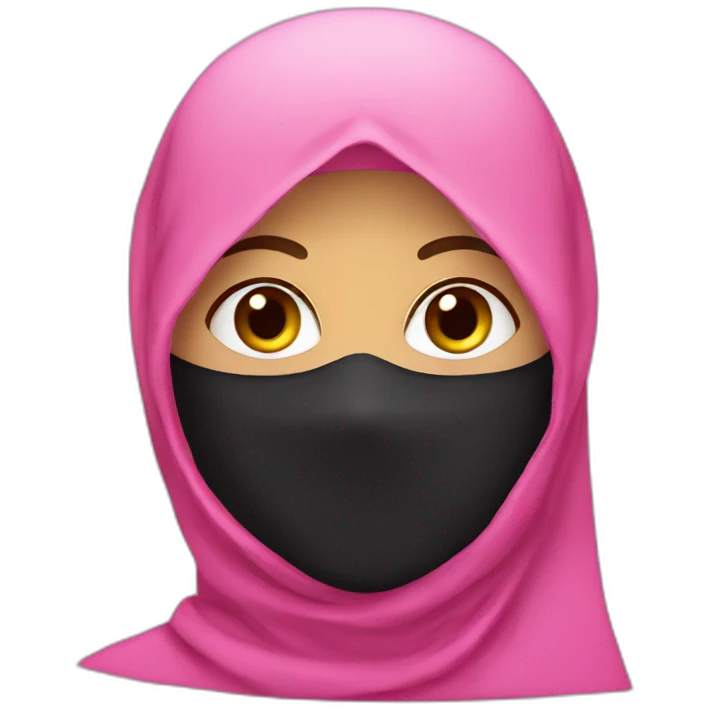 Pink Niqab emoji