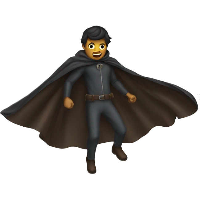 flaying cape emoji