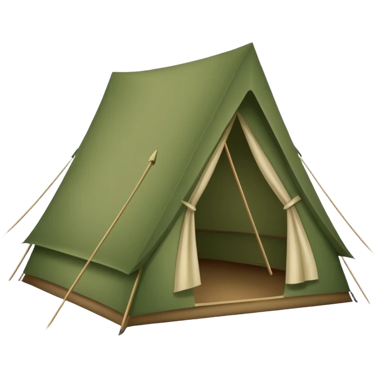 Camp Essentials, tent emoji