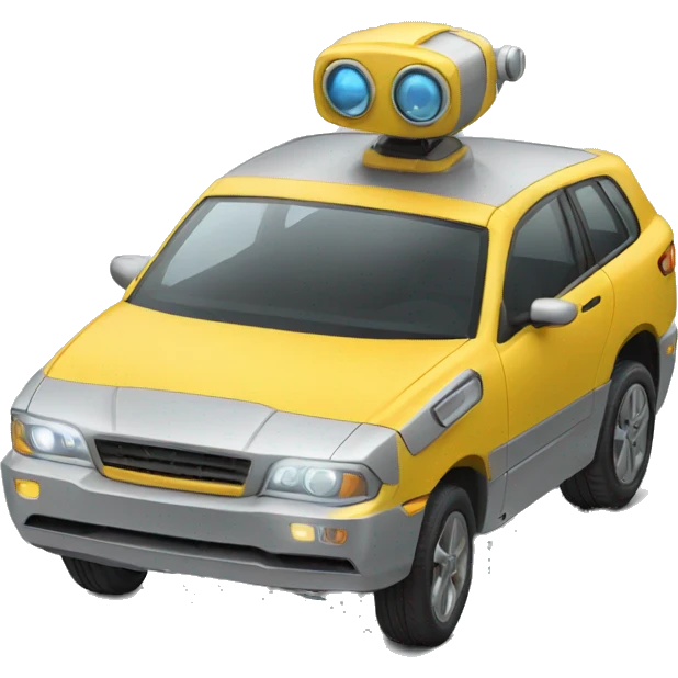 Robot car emoji