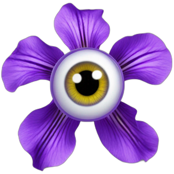 majestic godly violet iris eyeball serious intense symmetrical knowledgable emoji