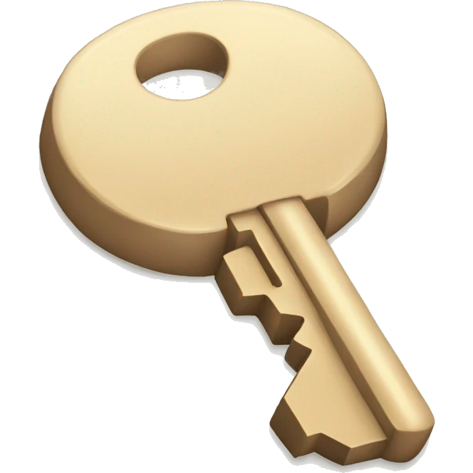 Beige keys emoji