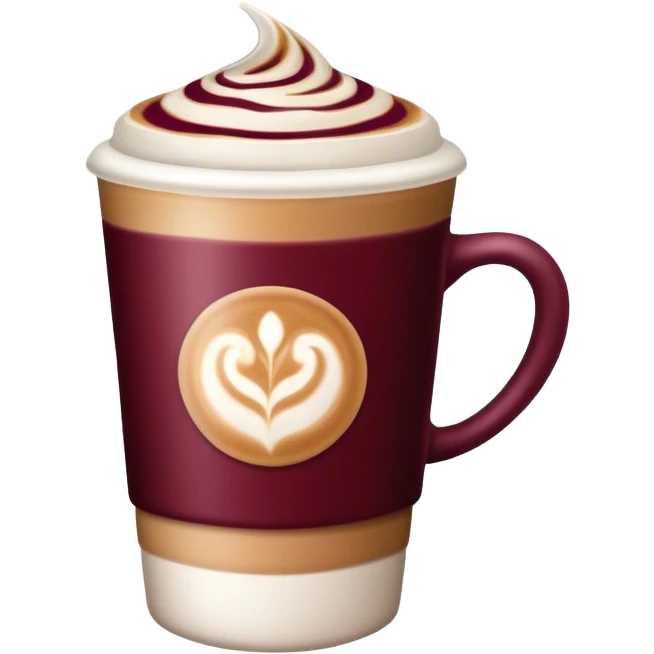  latte  Burgundy emoji