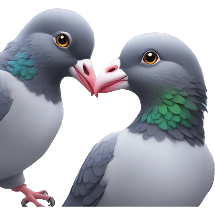 loving pigeons emoji