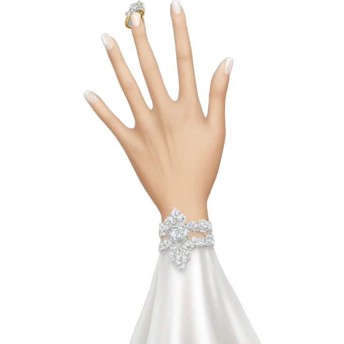 Bride hand with ring emoji