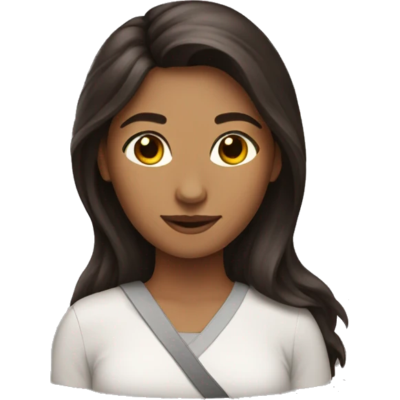 woman long dark brown hair hug bengal  emoji