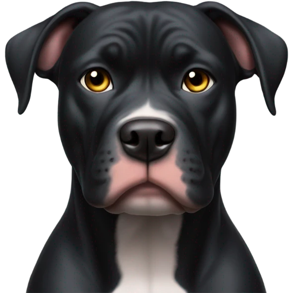 Black pitbull emoji