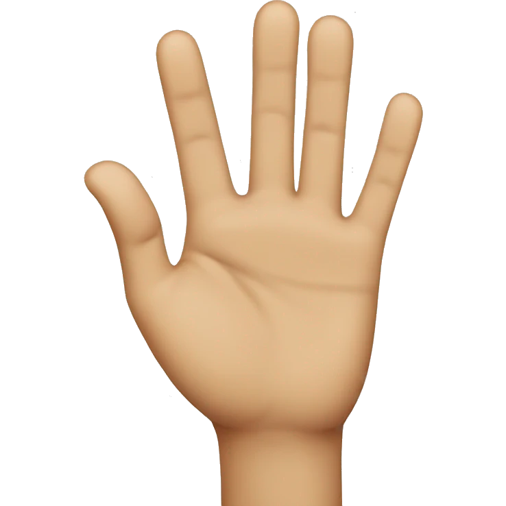 Two fingers almost touching on the same hand  emoji