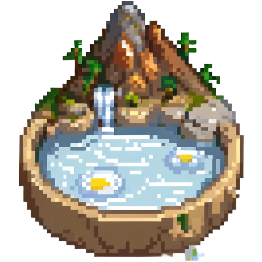 mountain hot spring tubbing emoji