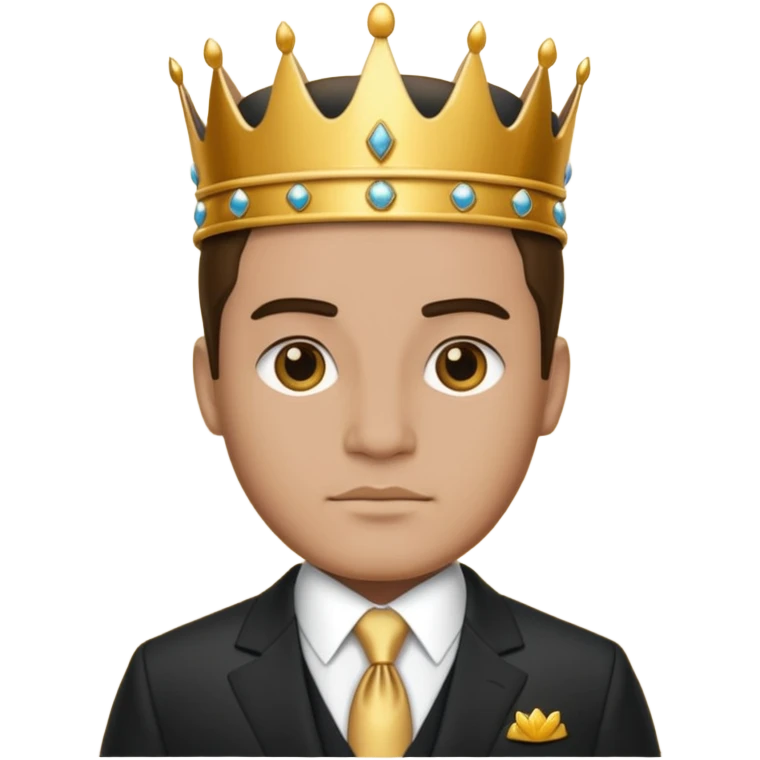 king with suit emoji