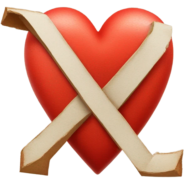 red heart with the letter R emoji