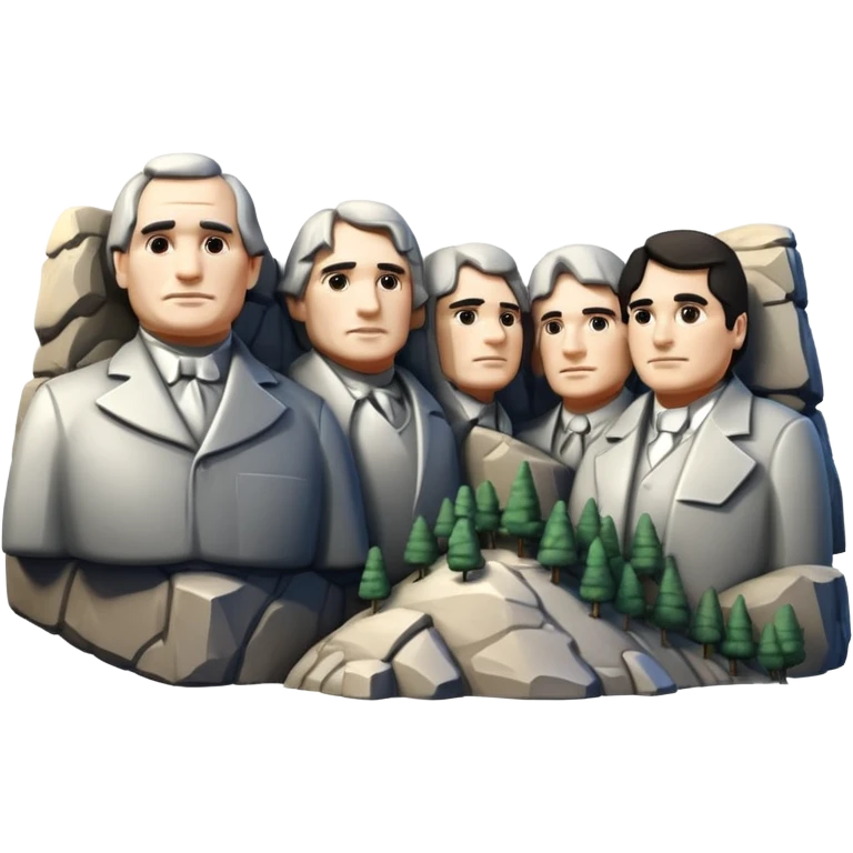 Mount Rushmore emoji
