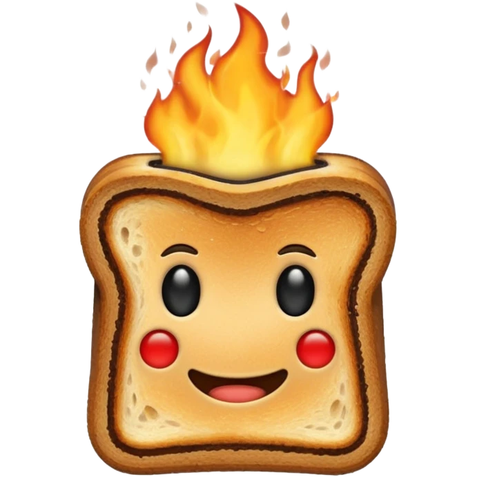 burning toast emoji