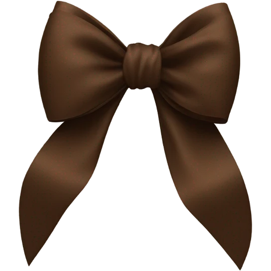 Brown bow emoji