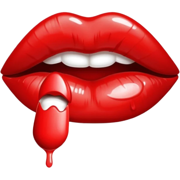 red kiss emoji