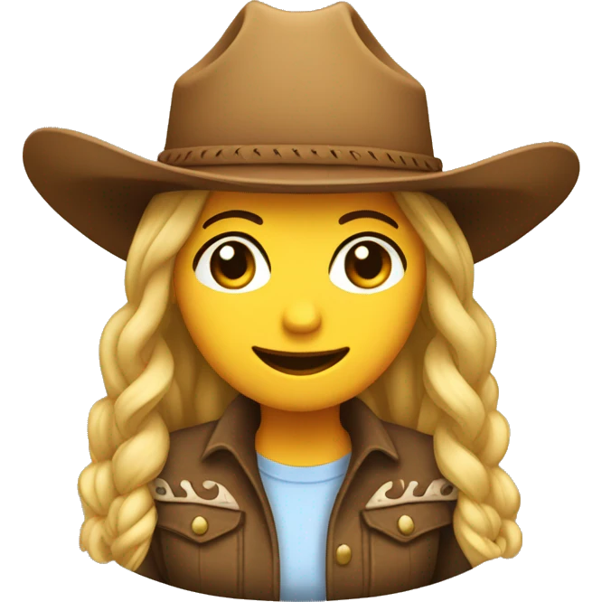 sierra with a cowgirl hat emoji