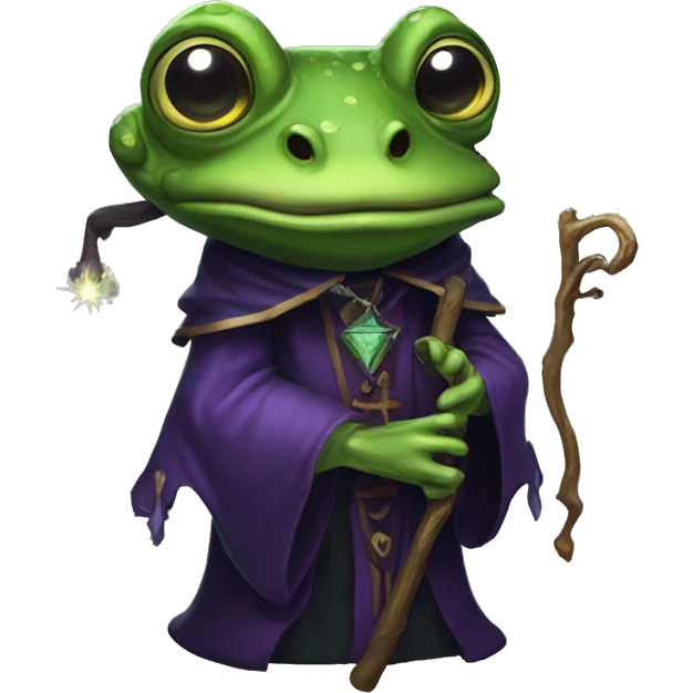 necromancer wizard frog emoji