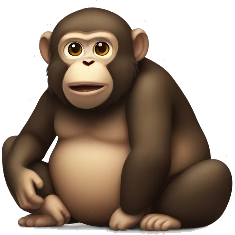 Fat monkey  emoji