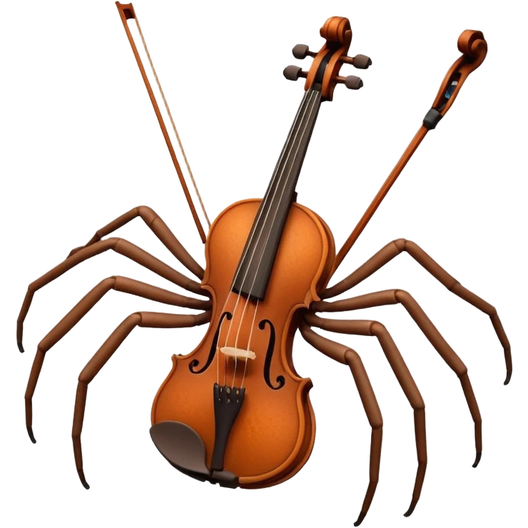 Violin spider emoji