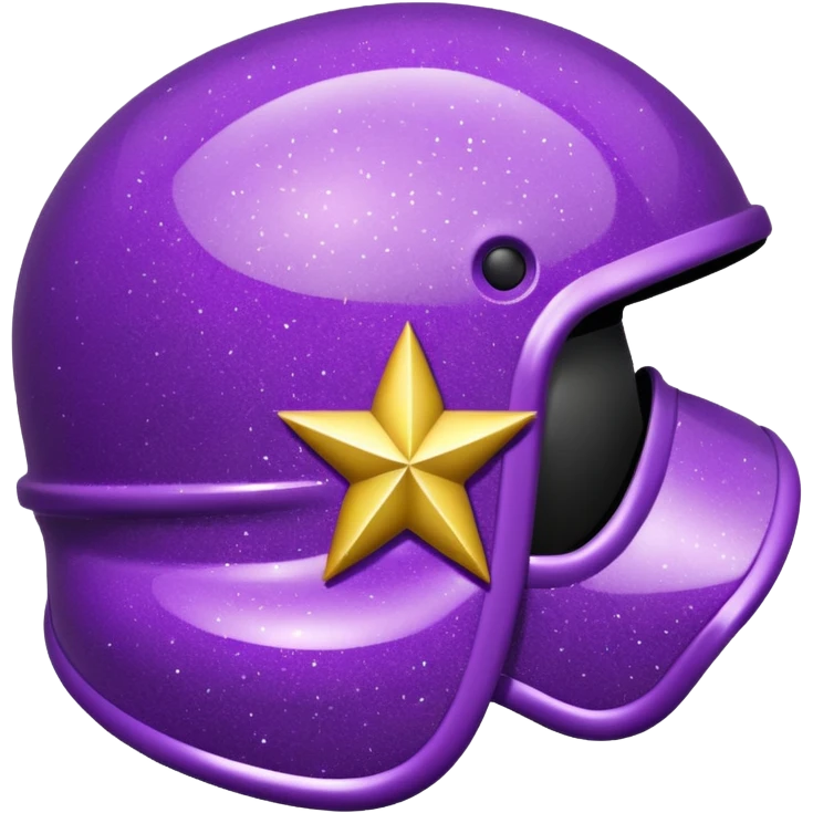 patente militar baixa roxa com glitter emoji