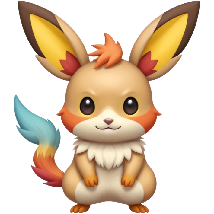 Victini-Pichu-Minccino-Fakémon-hybrid-creature (full body)  emoji
