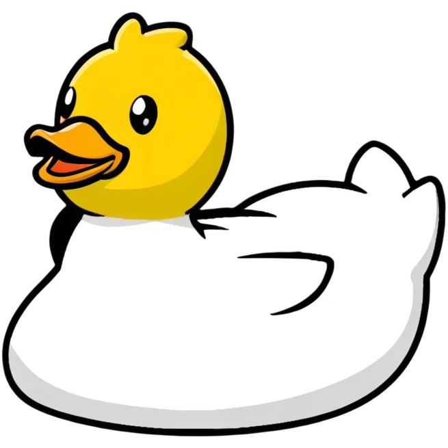 yellow rubber duck toy emoji