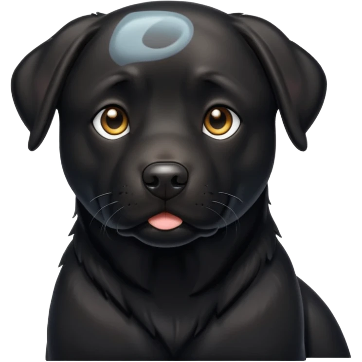 black lab  emoji