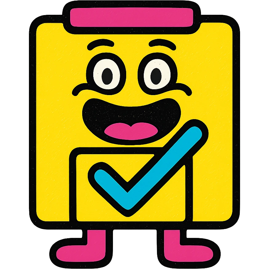 A funny checkbox emoji