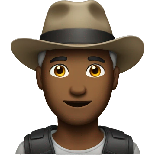 Men with hat emoji