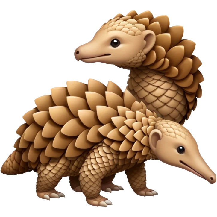 Pangolin marrying another pangolin emoji