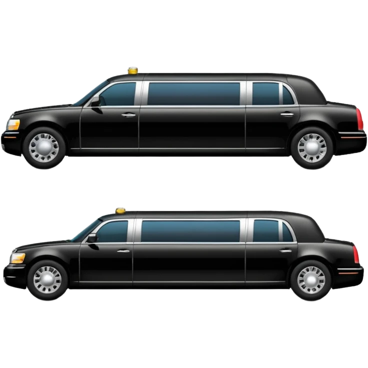 a black limo emoji