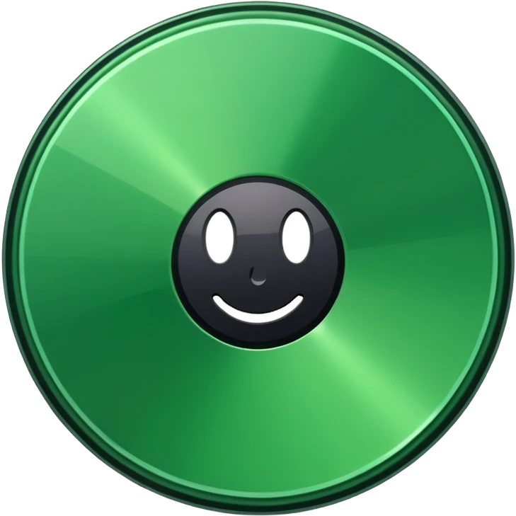 green vinyl emoji
