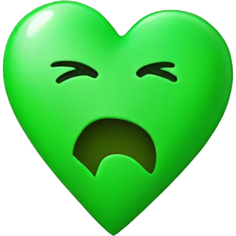 Green break heart emoji emoji