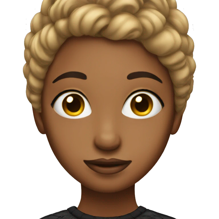 A girl wearing long lashes emoji