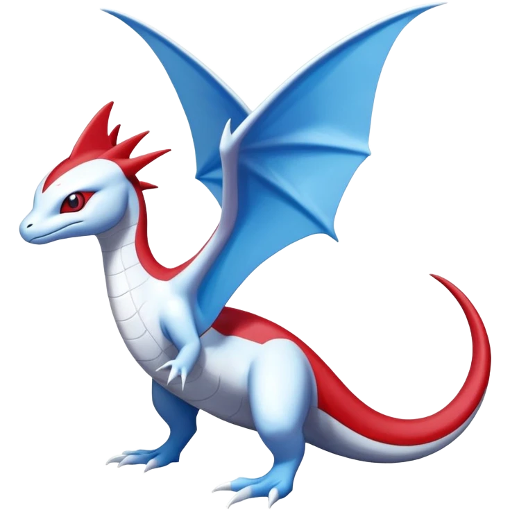 Salamence-Dragonair-Latias-Fakémon-hybrid-creature (full body)  emoji