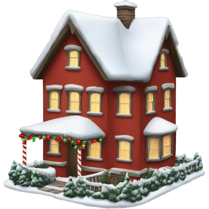 Christmas house emoji