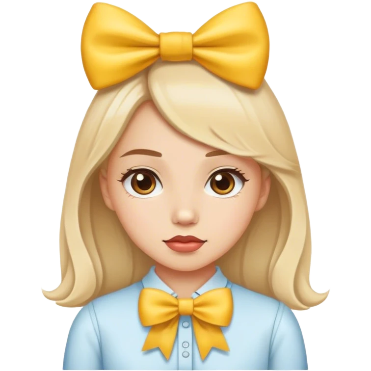 daddy’s girl bow emoji