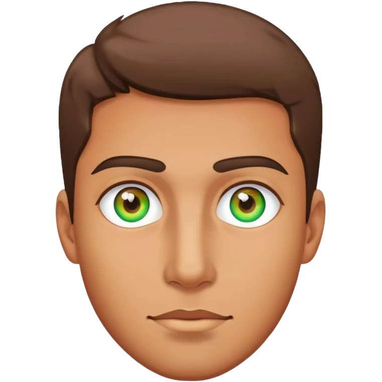 Guy with multi colored eyes emoji