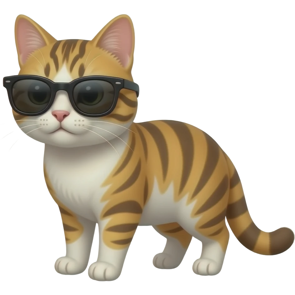 Cat wearing sunglasses emoji